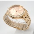 Pre-owned  Ladies Tempo Quartz Watch -Alloy Collection -working (one stone missing)