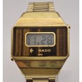 Vintage Swiss Rado Analogue /Digital Mens watch - working with 2 new Batteries