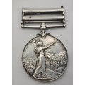 Rare BOER WAR QUEEN'S SOUTH AFRICA MEDAL Defence of Kimberley and OVS -TOWN GUARD PTE C.O Halverson