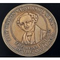 Rare!!!  1838  British D.R Baron Spolasco Trade Token (brass)