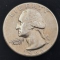 1966 United States ¼ Dollar "Washington Quarter"-circulated