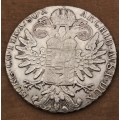 1780  Austrian Empire (SILVER .833)  1 Thaler - Maria Theresia Vienna -(243 year old Coin)