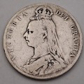 1889  United Kingdom SILVER .925  ½ Crown - Victoria 2nd portrait
