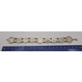 Vintage South Africa  SILVER Coin Bracelet (1952-1954 - 6 x Tickey's and 3 x Six pence)20,84 Gram