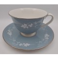 Vintage Royal Doulton ''Reflection'' Tea Duo Translucent English China-Excellent condition