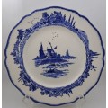 1930's Royal Doulton Norfolk D6394 Blue & White Plate 265mm (9 Available)