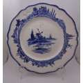 1930's Royal Doulton Norfolk D6394 Blue & White Plate 265mm (9 Available)