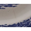 1930's Royal Doulton Norfolk D6394 Blue & White Plate 265mm (HAIRLINE CRACK)