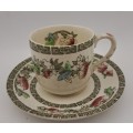 Vintage Johnson Bros "Indian Tree" Coffee duo Hand Engraved IRONSTONE England 10 Available