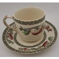 Vintage Johnson Bros "Indian Tree" Coffee duo Hand Engraved IRONSTONE England 10 Available