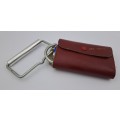 Vintage D.B.G.M Hand Held Luggage Scale in Leather Pouch - Kilo and LBS Excellent condition