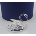 Swarovski Silver Crystal Swan 7633 NR 038 000 (Boxed with certificate) 30x36x25mm