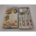 3pc 1980`s Childrens First Cutlery set - Boxed - Jack & Jill -Stainless steel Japan