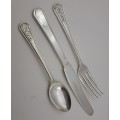 3pc Vintage Silver plated EPNS. A Childrens First Cutlery set -Sheffield England Rd872589