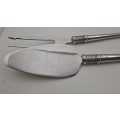 Designer Cake Lifter (265mm) and fork (312mm) by Diana Carmichael