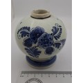 Vintage Delfts Blauw Vase -Handpainted  -Holland