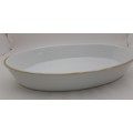 Vintage Royal Worcester Porcelain Oval Dish shape 30 size 6 (used Condition) 75x275x180mm