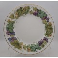 Vintage 1978 Royal Worcester Fine Bone China VINE HARVEST Plate 204mm