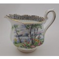 Vintage Royal Albert SILVER BIRCH Tea Creamer Bone China England 100x122x80mm
