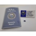 E.G.L Certified 2,250 ct Natural Tanzanite -Emerald-Blue-Violet/ Green,-full report -in Capsule