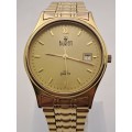 1994 Buren 1509 5ATM Swiss Made Quarts Mens watch- working -Engraved WSAVA Congress 1994