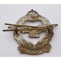 WW2 South African Airforce S.A.A.F -S.A.L.M  Officer Brass Cap Badge 47x45mm