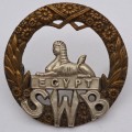 Original WW1 South Wales Borderers SWB Regiment Cap Badge 42x43mm