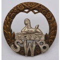 Original WW1 South Wales Borderers SWB Regiment Cap Badge 42x43mm