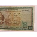 1967   South Africa 10 Rand Afrikaans - English