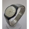 Pre-owned Swatch Quartz watch (Working) face 34x40x8mm -Swatch strap
