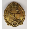 Vintage S.A. Prison Service cap badge 39x33mm