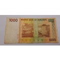 2007 Zimbabwe 1000 Dollars