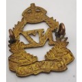 WWII New Zealand Onward Cap Badge 43x33mm