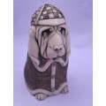 Collectable John Biccard collection The Baron Whimsical Figurine (Crushed Marble) Heavy