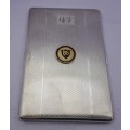 Vintage 1950`s Silver Plated Cigarette Case from Yeoville Boys school -engraved