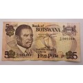 1982-1992 Botswana 5 Pula