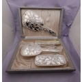 Vintage Silver Plated (EPNS) Grooming set -UNUSED -Perfect condition -Boxed