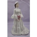 Vintage Coalport Bone China LADIES OF FASHION The Bride Figurine (hairline Crack)