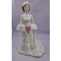 Vintage Coalport Bone China LADIES OF FASHION The Bride Figurine (hairline Crack)