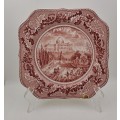 Vintage Genuine Hand Engraving Johnson Bros Historic America Plate -The Capitol -chipped