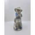 Vintage Little Shepherd figurine made in Spain -could be from the LLadro, NAO or Saphir collection