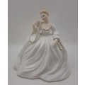 Vintage COALPORT Bone China Figurine -Samantha Ladies of fashion - Handmade 13cmx12cmx9cm
