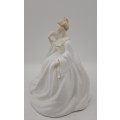 Vintage COALPORT Bone China Figurine -Samantha Ladies of fashion - Handmade 13cmx12cmx9cm