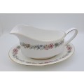 Vintage Paragon BELINDA Stoke-on-Trent Gravy Boat with Saucer-By Appointment to the Queen