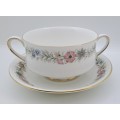 Vintage Paragon BELINDA Stoke-on-Trent Soup Coupe with saucers -By Appointment to the Queen