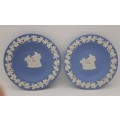 2 Collectable Vintage Wedgwood Jasper Plates 112mm