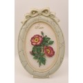 Hand Painted Marks & Spencer Wall Plate with wire stand 210x147x20mm
