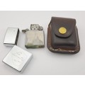 Vintage Original Zippo Lighter in Clipon Leather Case -Need service and  Refurbishing.