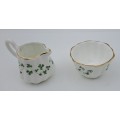 Vintage miniature Hand Made Royal Tara Galway Irish Fine Bone China bowl and creamer