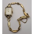 Vintage 1930`s Ladies H.Newman ROLEX 10kt GOLD manual wind watch -WORKING (crown is loose )